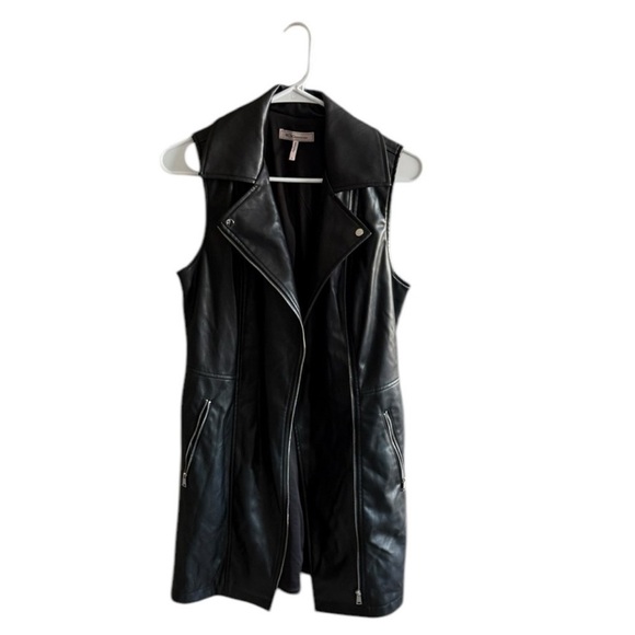 BCBGeneration Frankie Faux Leather Vest Dress Size Small - Picture 7 of 13